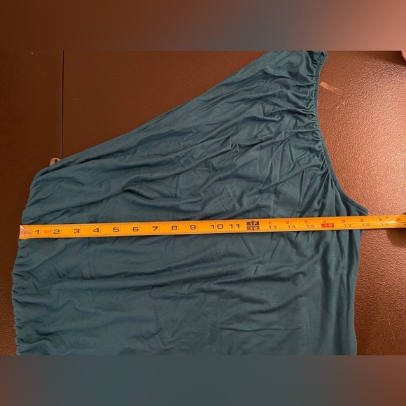 A New Day One Shoulder Dress Size XL Teal - Picture 3 of 9